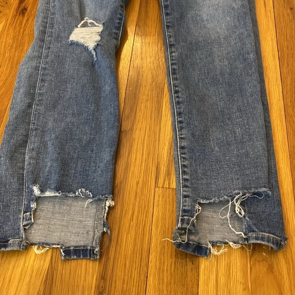 Katie J NYC Girls Blue Ripped Jeans Size 14 - Picture 3 of 10
